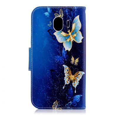 Чохол-книжка Deexe Color Wallet для Samsung Galaxy J4 2018 (J400), Luxury Butterfly
