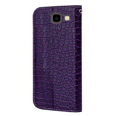 Чохол-книжка Deexe Glittery Crocodile для Samsung Galaxy J4+ (J415), Dark Purple