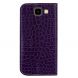 Чохол-книжка Deexe Glittery Crocodile для Samsung Galaxy J4+ (J415), Dark Purple