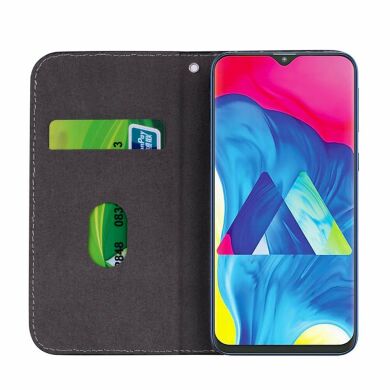 Чехол-книжка Deexe Glittery Crocodile для Samsung Galaxy M10 (M105) - Purple