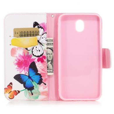 Чехол-книжка UniCase Color Wallet для Samsung Galaxy J5 2017 (J530) - Butterfly in Flowers C