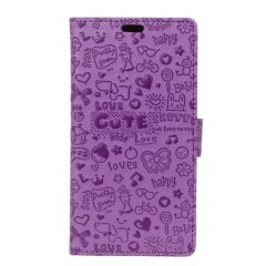 Чехол-книжка UniCase Graffiti Pattern для Samsung Galaxy J2 Core (J260) - Purple