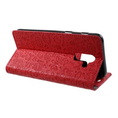 Чехол-книжка UniCase Graffiti Pattern для Samsung Galaxy J8 2018 (J810) - Red