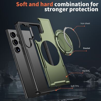 Чохол з кільцем-підставкою Reframe Grip MagSafe для Samsung Galaxy S24 Ultra (S928) - Red