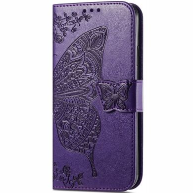 Чохол UniCase Butterfly Pattern для Samsung Galaxy A03 Core (A032) - Purple