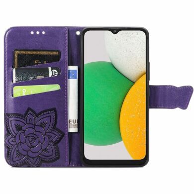 Чехол UniCase Butterfly Pattern для Samsung Galaxy A03 Core (A032) - Purple