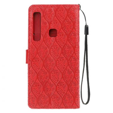 Чехол UniCase Leaf Wallet для Samsung Galaxy A9 2018 (A920) - Red
