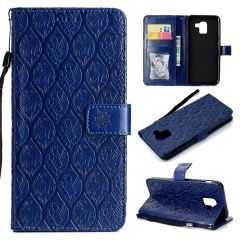 Чехол UniCase Leaf Wallet для Samsung Galaxy J6 2018 (J600) - Dark Blue