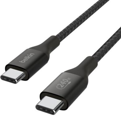 Кабель Belkin Type-C to Type-C (240W, 1m) CAB015BT1MBK - Black