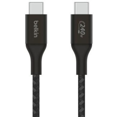 Кабель Belkin Type-C to Type-C (240W, 1m) CAB015BT1MBK - Black