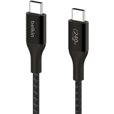Кабель Belkin Type-C to Type-C (240W, 1m) CAB015BT1MBK - Black