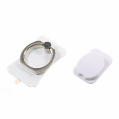 Кольцо-держатель для смартфона Deexe Metal Ring - White