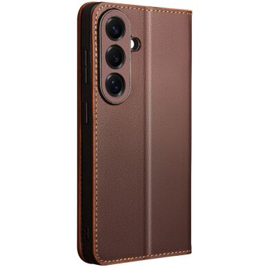 Шкіряний чохол QIALINO Wallet Case для Samsung Galaxy S26 Plus - Brown