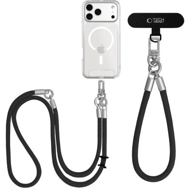 Набор ремешков Tech-Protect C10S Rope Crossbody - Black / Titanium