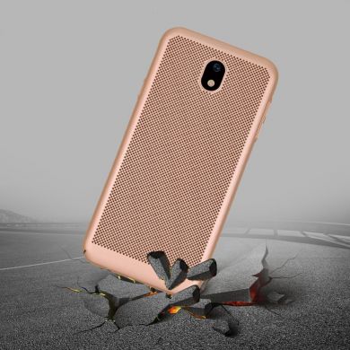 Пластиковий чохол Deexe Mesh Case для Samsung Galaxy J5 2017 (J530), Червоний
