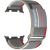 Ремінець Deexe Nylon Magic Tape для Samsung Galaxy Watch 8 (40/44mm) / 8 Classic - Red / Grey