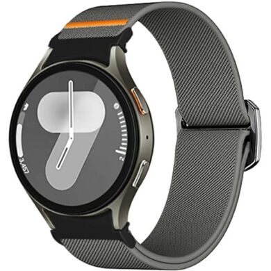 Ремешок Deexe Orbit Flex для Samsung Galaxy Watch 4 / 5 / 6 / 7 / FE (40mm) - Dark Grey