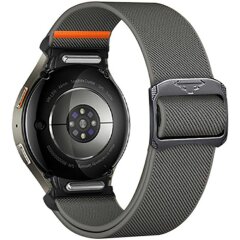 Ремешок Deexe Orbit Flex для Samsung Galaxy Watch 4 / 5 / 6 / 7 / FE (40mm) - Dark Grey