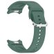 Ремешок Deexe Silicone Band для Samsung Galaxy Watch 4 / 4 Classic / 5 / 5 Pro / 6 / 6 Classic / 7 / FE - Dark Green. Фото 3 из 8