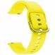 Ремешок Deexe Soft Silicone для часов с шириной крепления 22мм - Yellow. Фото 3 из 4