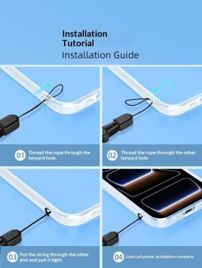 Ремінець для смартфону Reframe Guard Strap - Black