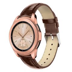 Ремешок UniCase Crocodile Texture для Samsung Galaxy Watch 42mm / Watch 3 41mm - Brown