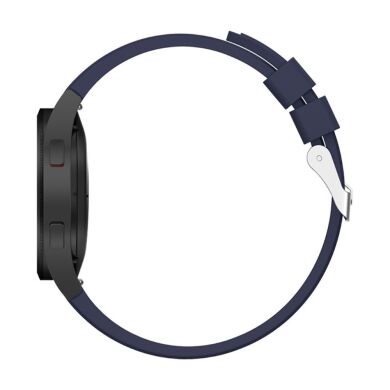 Ремешок UniCase Silicone Band для Samsung Galaxy Watch 4 Classic (46mm) / Watch 4 Classic (42mm) / Watch 4 (40mm) / Watch 4 (44mm) - Midnight Blue