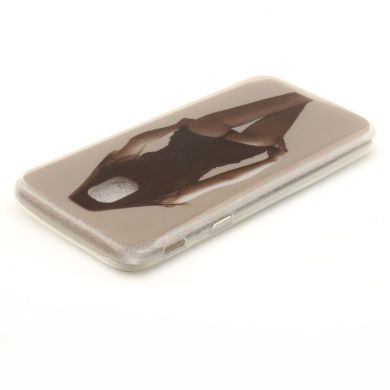 Силиконовый (TPU) чехол Deexe Life Style для Samsung Galaxy J3 2017 (J330) - Girl Pattern