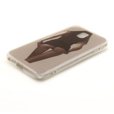 Силиконовый (TPU) чехол Deexe Life Style для Samsung Galaxy J3 2017 (J330) - Girl Pattern