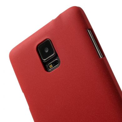 Пластиковая накладка Deexe Quicksand для Samsung Galaxy Note 4 (N910) - Red