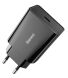 Сетевое зарядное устройство Baseus Speed Mini Quick Charger 1C (20W) - Black. Фото 4 из 5