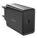 Сетевое зарядное устройство Baseus Speed Mini Quick Charger 1C (20W) - Black. Фото 1 из 5