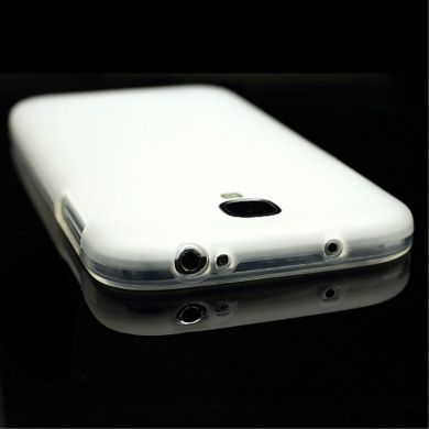 Силиконовая накладка Deexe Frosted Case для Samsung Galaxy S4 (i9500) - White