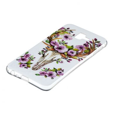Силіконовий (TPU) чохол Deexe LumiCase для Samsung Galaxy J6+ (J610) - Flowered Elk