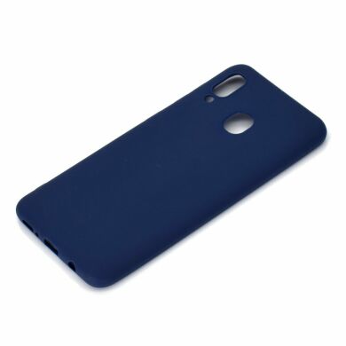 Силіконовий (TPU) чохол Deexe Matte Case для Samsung Galaxy A30 (A305) / A20 (A205) - Dark Blue