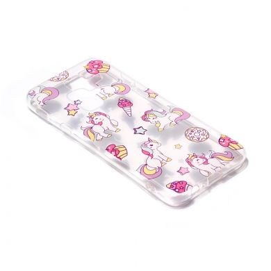 Силіконовий (TPU) чохол Deexe Pretty Glossy для Samsung Galaxy A6 2018 (A600) - Unicorn and Desserts