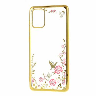 Силиконовый (TPU) чехол Deexe Shiny Cover для Samsung Galaxy A71 (A715) - Gold