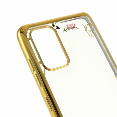 Силиконовый (TPU) чехол Deexe Shiny Cover для Samsung Galaxy A71 (A715) - Gold