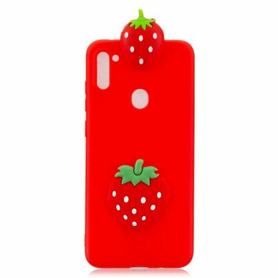 Силіконовий (TPU) чохол UniCase 3D Pattern для Samsung Galaxy A11 (A115) - Strawberry