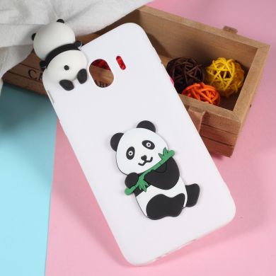 Силиконовый (TPU) чехол UniCase 3D Pattern для Samsung Galaxy J4 2018 (J400) - Cute Panda B