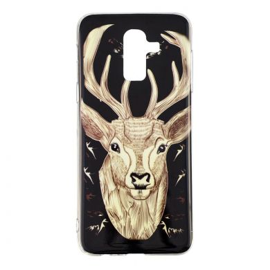 Силиконовый (TPU) Deexe LumiCase для Samsung Galaxy J8 2018 (J810) - Elk