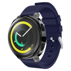 Силіконовий (TPU) ремінець UniCase Soft Texture для годинників Samsung Gear Sport - Dark Blue