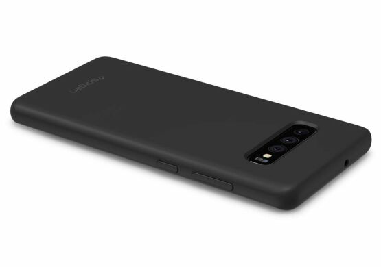 Захисна накладка Spigen (SGP) Silicone Fit для Samsung Galaxy S10 (G973) - Black