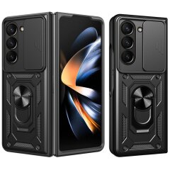 Захисний чохол Deexe Armor Shield (FF) для Samsung Galaxy Fold 7 - Black