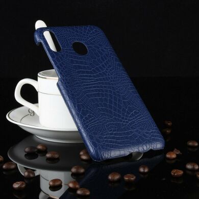 Защитный чехол Deexe Croco Style для Samsung Galaxy A40 (А405) - Dark Blue