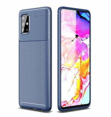 Захисний чохол Deexe Fusion для Samsung Galaxy A51 (A515) - Blue