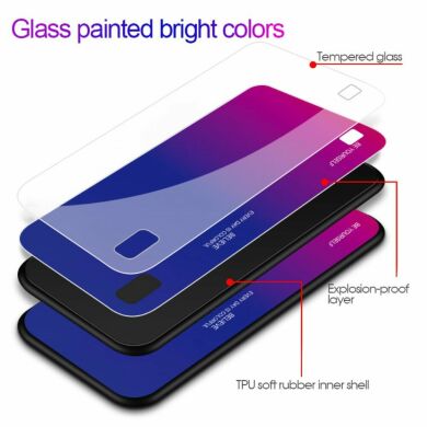 Защитный чехол Deexe Gradient Color для Samsung Galaxy A10 (A105) - Purple / Blue