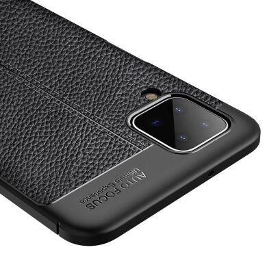 Захисний чохол Deexe Leather Cover для Samsung Galaxy A12 (A125) / A12 Nacho (A127) / M12 (M127) - Black