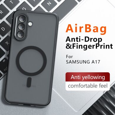 Защитный чехол Deexe Matte Skin with MagSafe для Samsung Galaxy A17 (A175) - Black