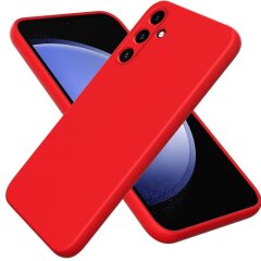 Защитный чехол Deexe Silicone Case для Samsung Galaxy A55 (A556) - Red